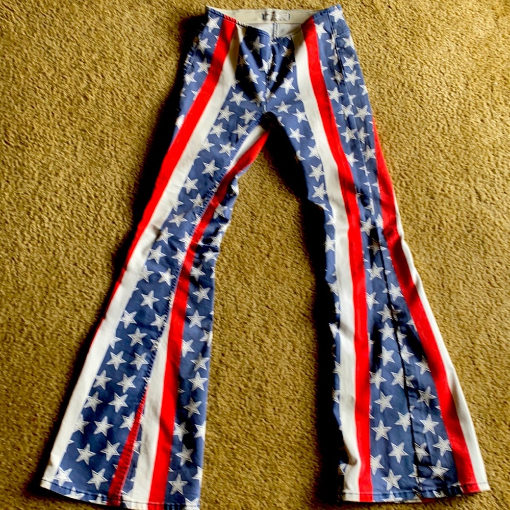 Funky Red white and blue flares from Free People